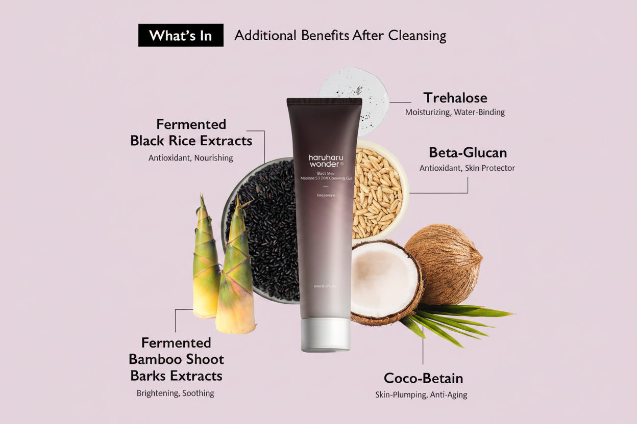 HaruHaru Wonder Black Rice Moisture 5.5 Soft Cleansing Gel